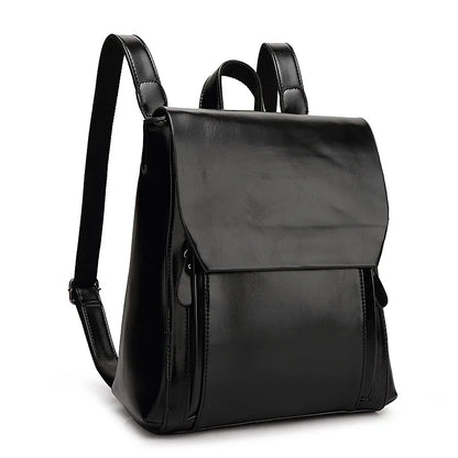 Niopia – Elegant PU Leather Laptop Backpack with Padded Protection