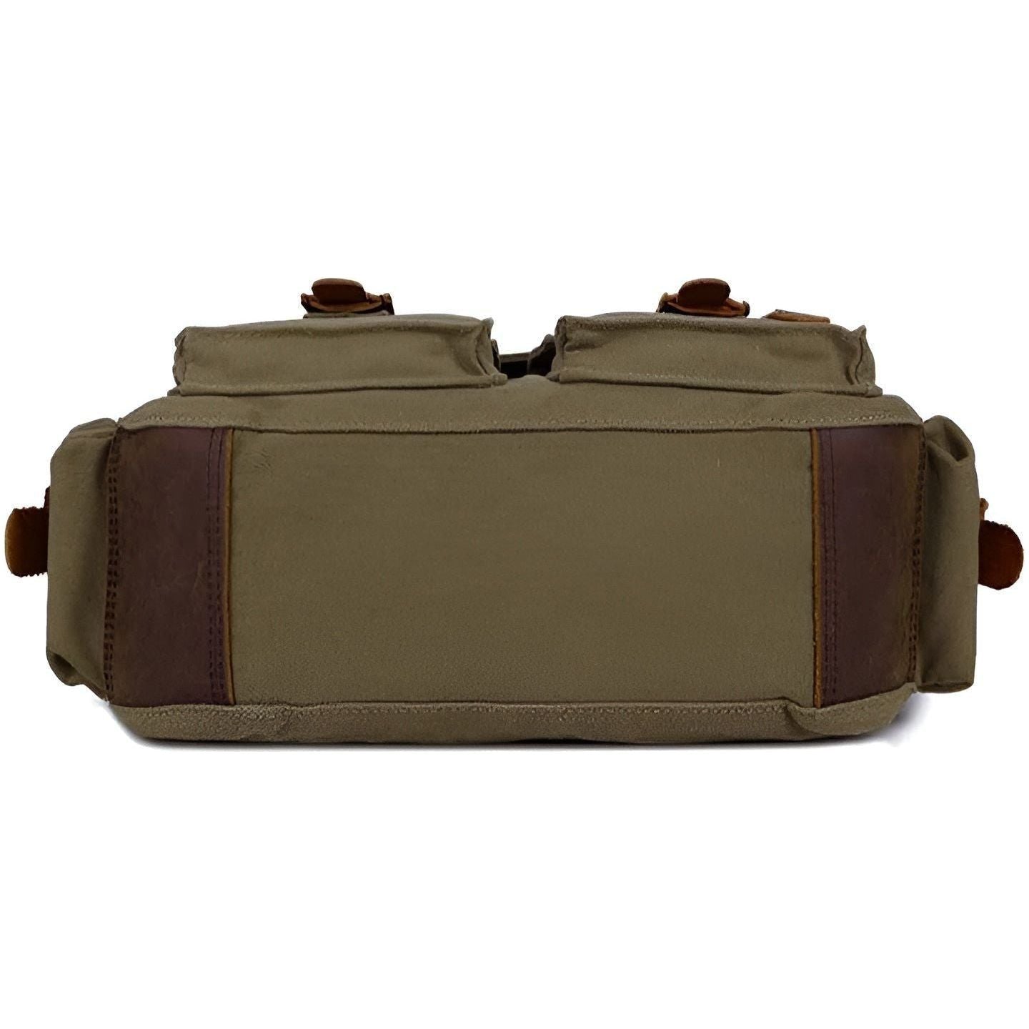 Niopia – Men’s Vintage Canvas Messenger Bag with PU Leather Accents