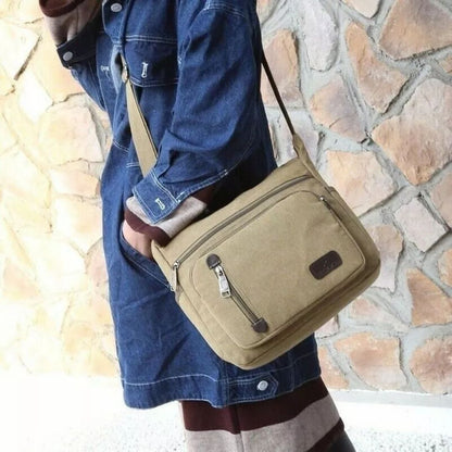 Niopia - Shoulder Bag with Wide Main Compartment and Zip Closure