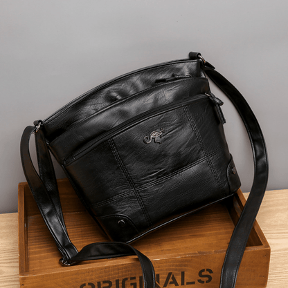Niopia – Vintage PU Leather Shoulder Bag with Adjustable Strap