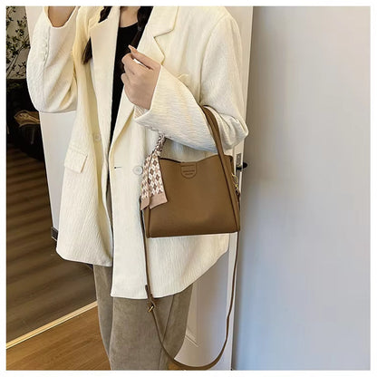 Niopia - Women’s Lychee Texture PU Leather Crossbody Handbag