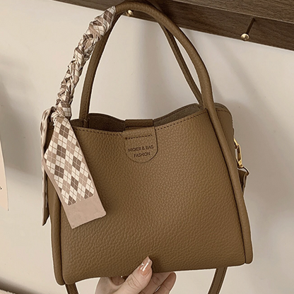 Niopia - Women’s Lychee Texture PU Leather Crossbody Handbag