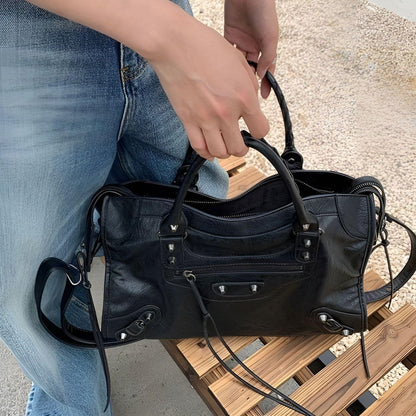 Niopia - Women’s PU Leather Shoulder Handbag with Large Main Compartment