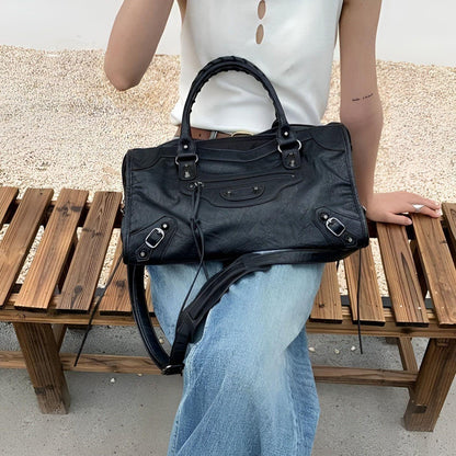 Niopia - Women’s PU Leather Shoulder Handbag with Large Main Compartment