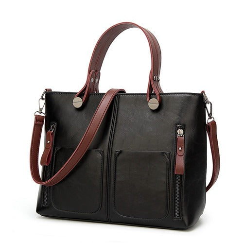 Niopia - Women’s Vintage PU Leather Shoulder Bag with Adjustable Crossbody Strap