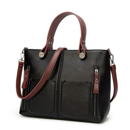 Niopia - Women’s Vintage PU Leather Shoulder Bag with Adjustable Crossbody Strap