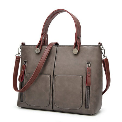 Niopia - Women’s Vintage PU Leather Shoulder Bag with Adjustable Crossbody Strap