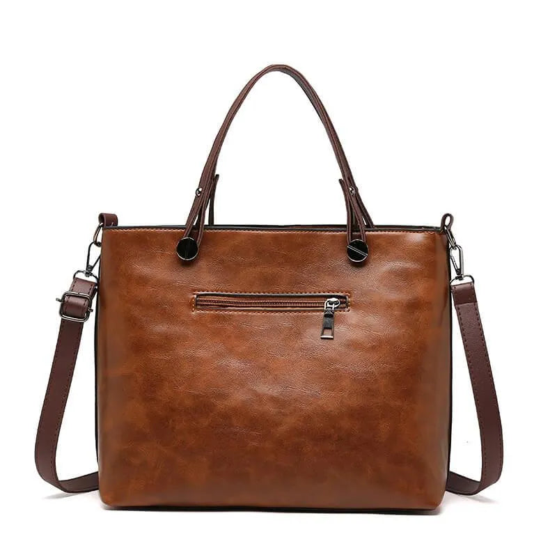 Niopia - Women’s Vintage PU Leather Shoulder Bag with Adjustable Crossbody Strap