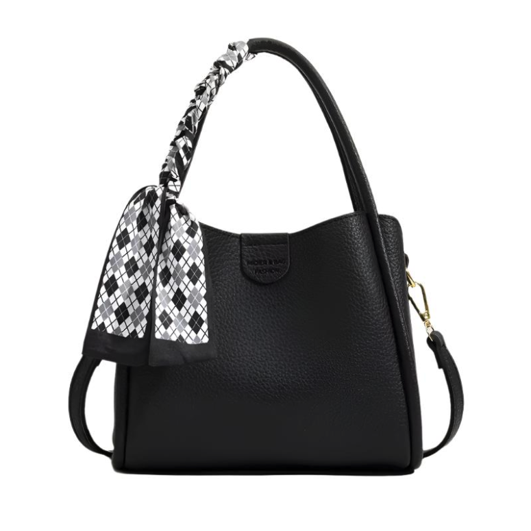 Niopia - Women’s Lychee Texture PU Leather Crossbody Handbag