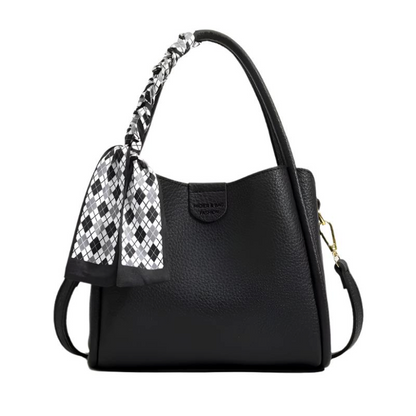 Niopia - Women’s Lychee Texture PU Leather Crossbody Handbag