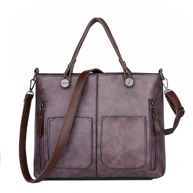 Niopia - Women’s Vintage PU Leather Shoulder Bag with Adjustable Crossbody Strap