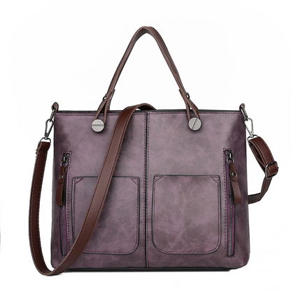 Niopia - Women’s Vintage PU Leather Shoulder Bag with Adjustable Crossbody Strap